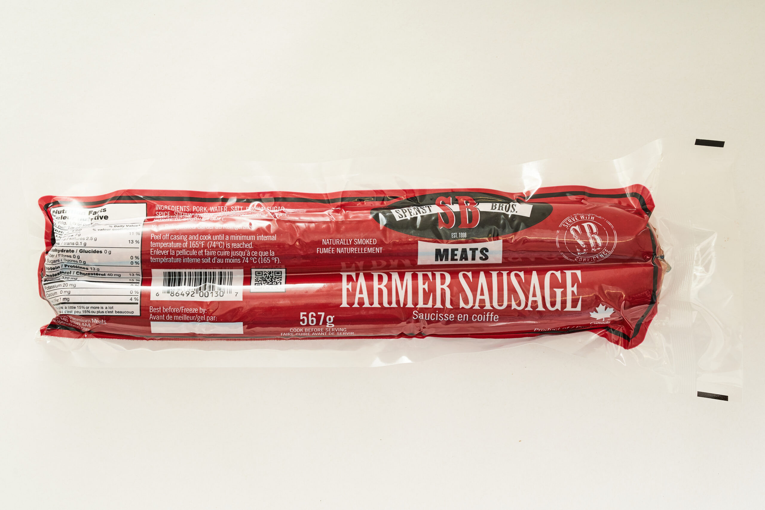 Farmer Sausage Spenst Bros. Premium Meats Farmer Sausage Spenst Bros. Premium Meats